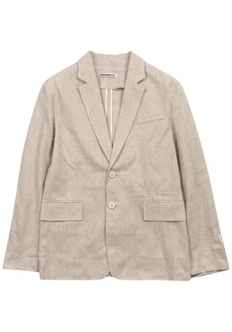 Sand-colored linen jacket for girls Patrizia Pepe | 7S0287SABBIA